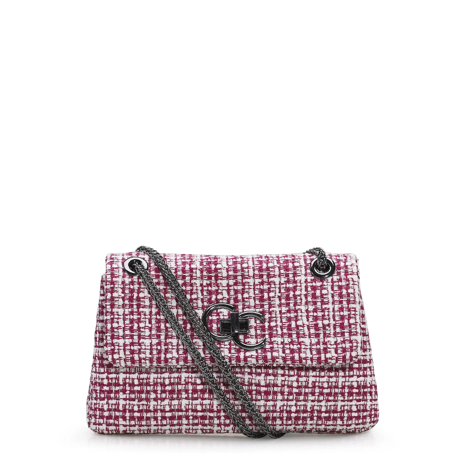 Bolsa Mini Matelassê Tweed Pink
