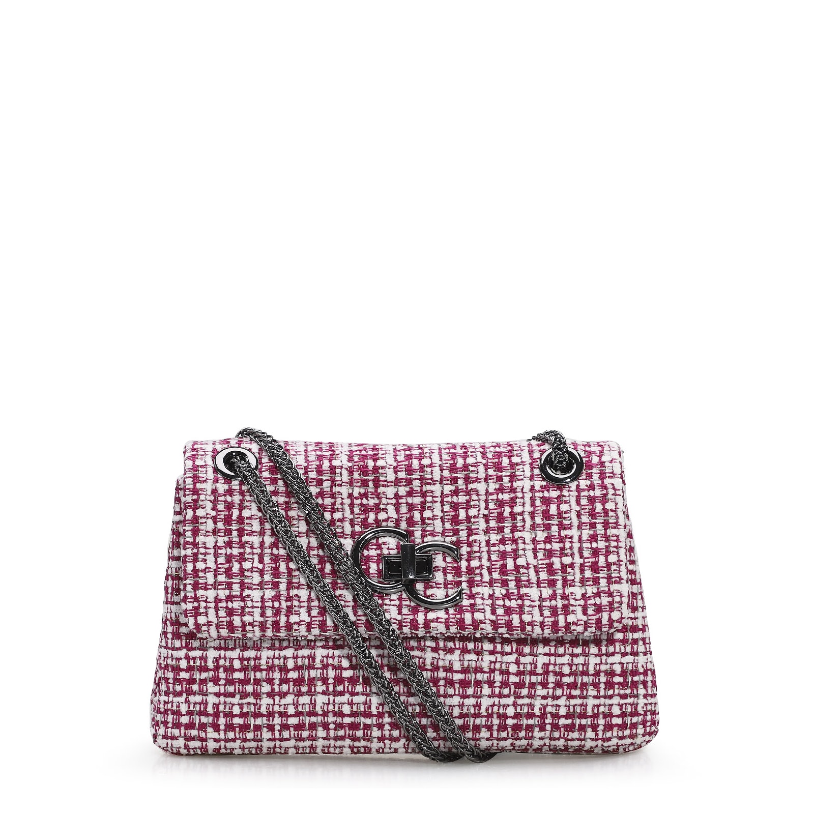 Bolsa Mini Matelassê Tweed Pink