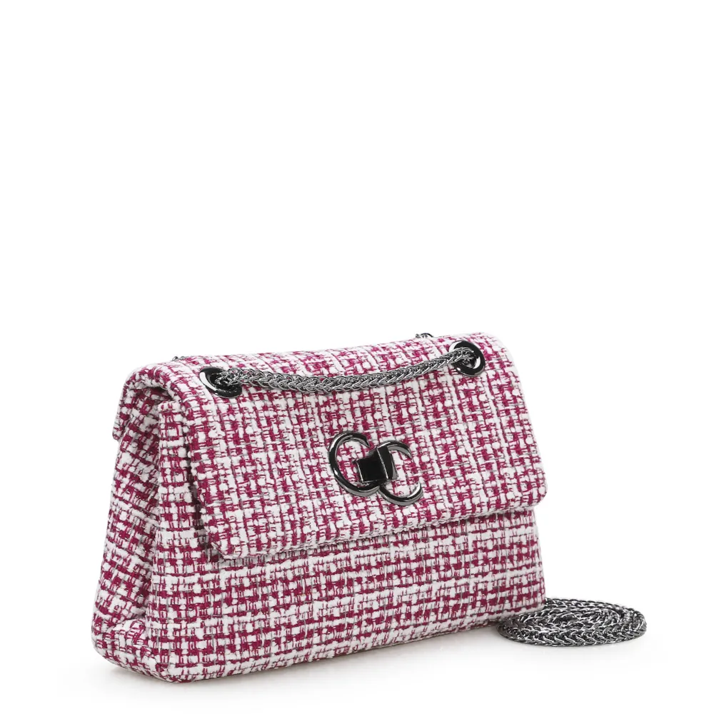 Bolsa Mini Matelassê Tweed Pink - imagem 2