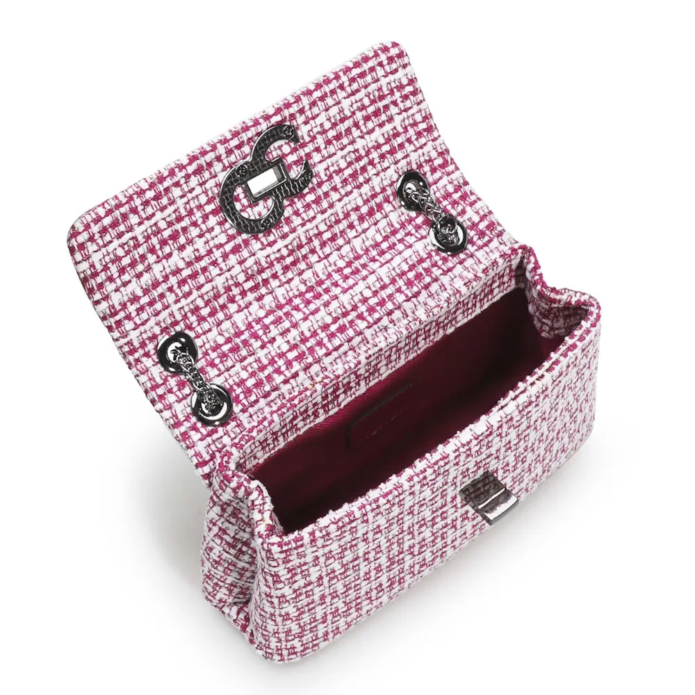 Bolsa Mini Matelassê Tweed Pink - imagem 4