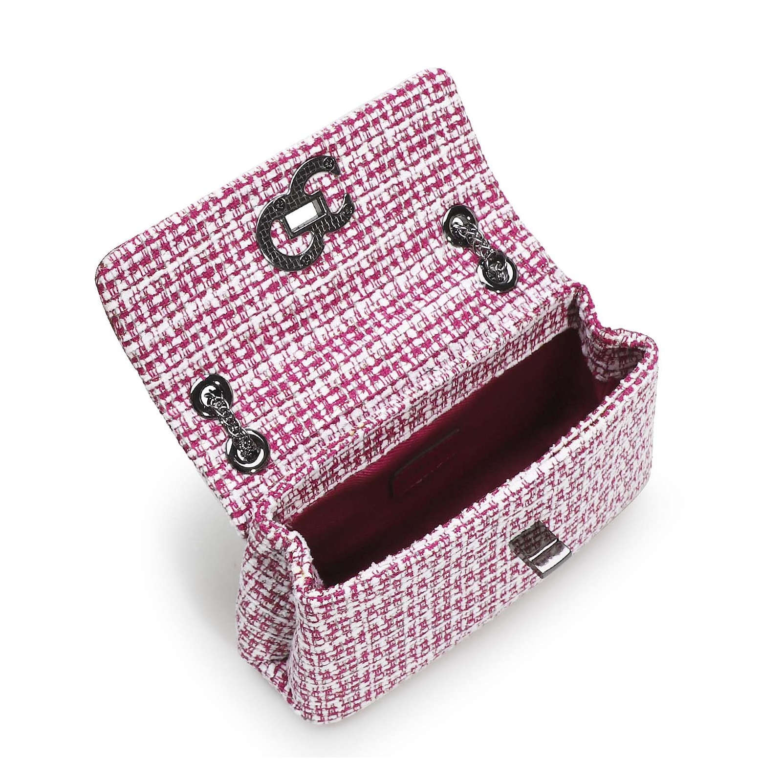 Bolsa Mini Matelassê Tweed Pink