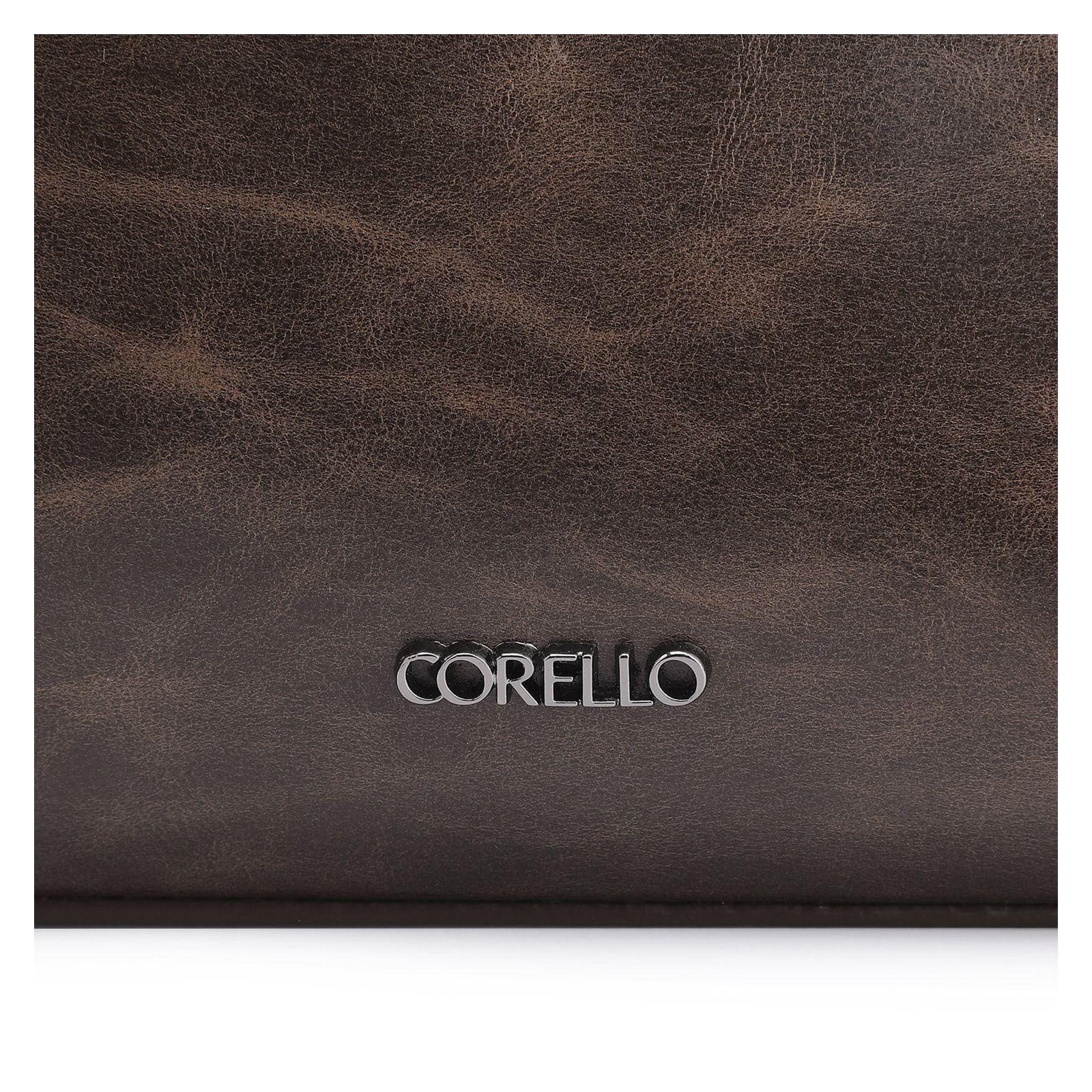 Bolsa Mini Tote Ilhós Couro Estonado Marrom