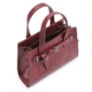 Bolsa Mini Tote Ilhós Couro Estonado Vermelho - imagem 4
