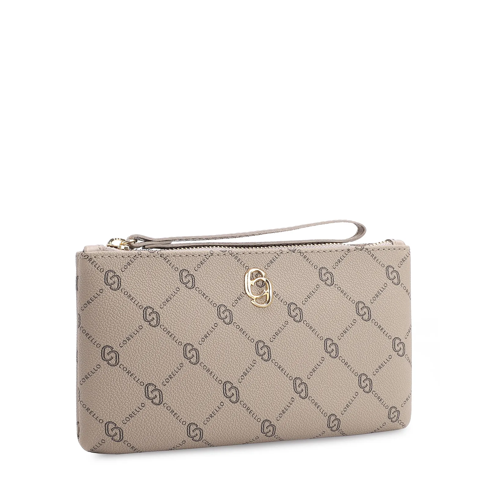 Bolsa Pequena Alt Monograma Bege