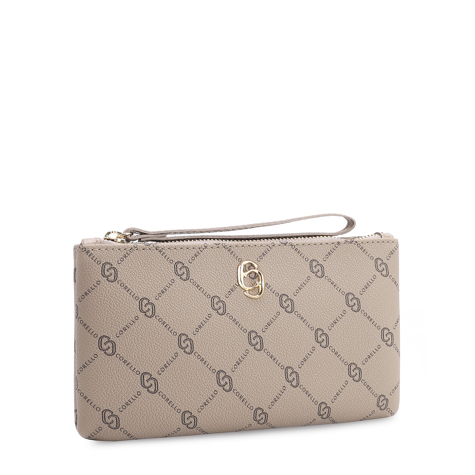 Bolsa Pequena Alt Monograma Bege