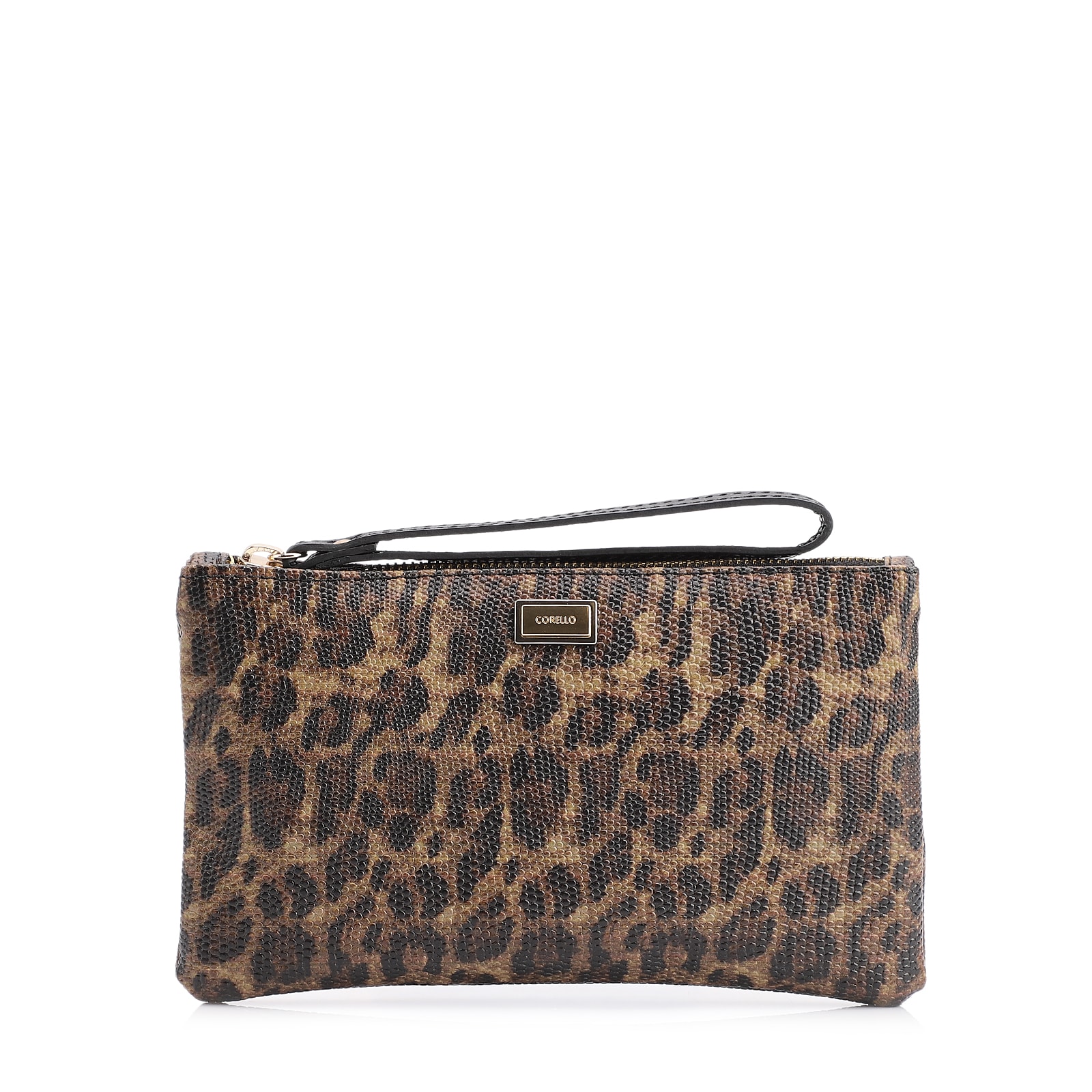 Bolsa Pequena Alt Onça/Couro Preto