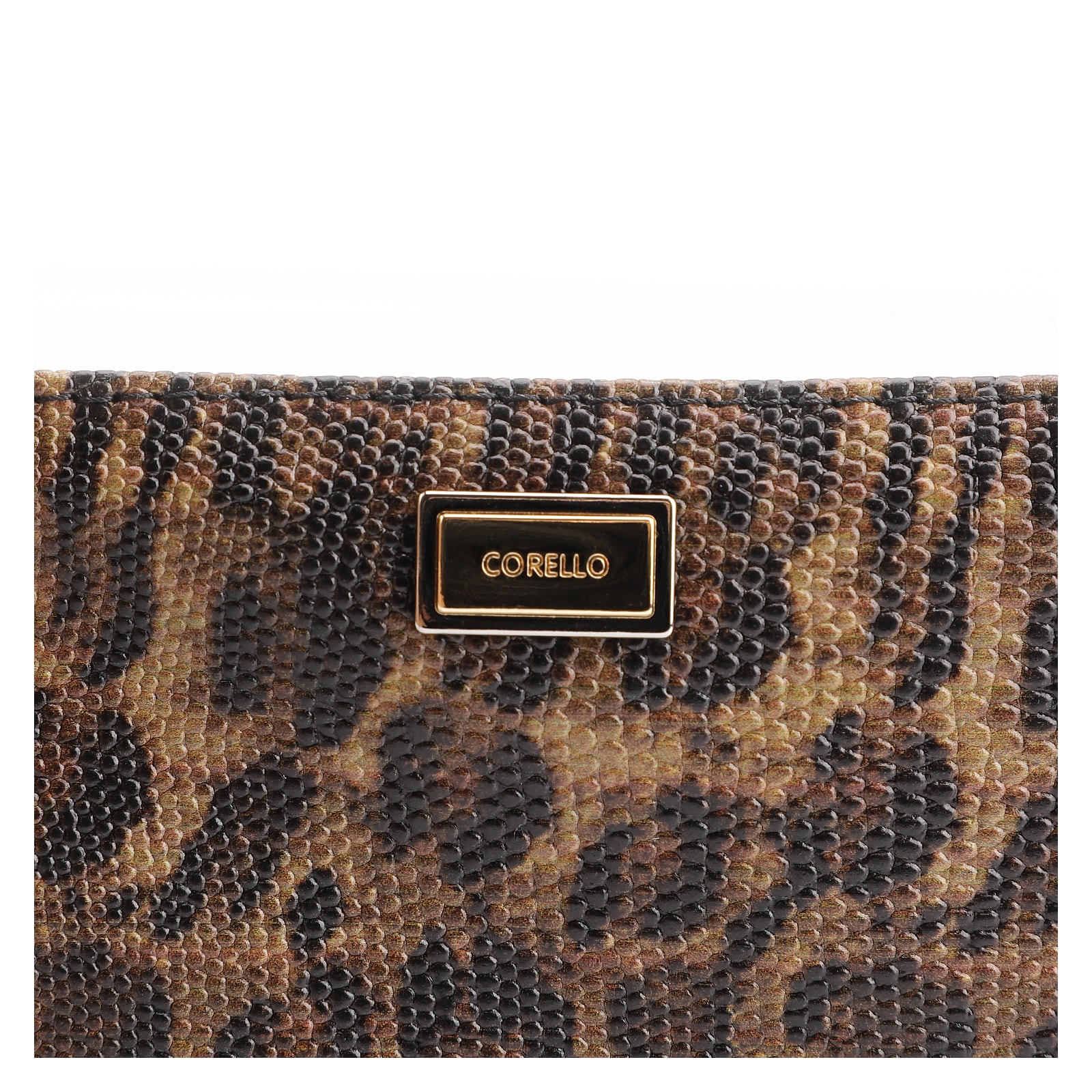 Bolsa Pequena Alt Onça/Couro Preto