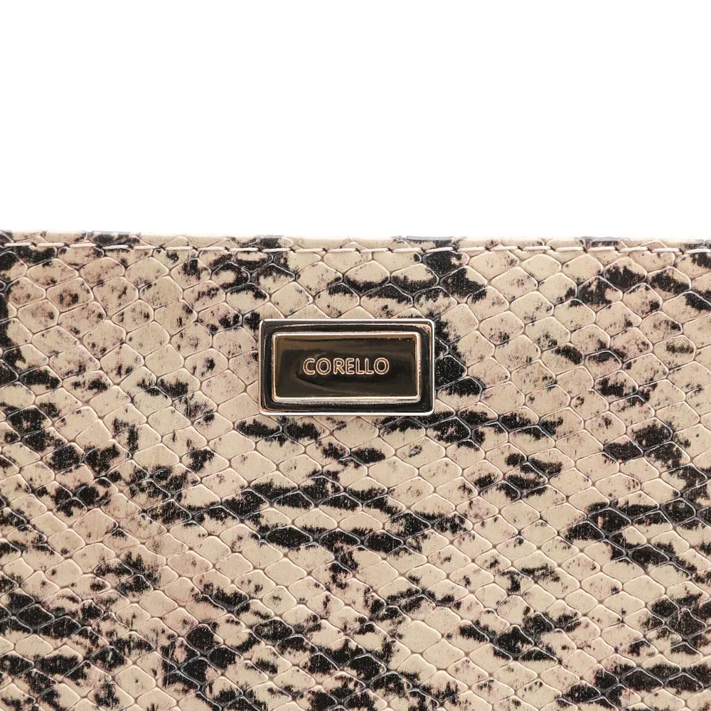Bolsa Pequena Alt Python Bege/Preto/Couro Fendi - imagem 5