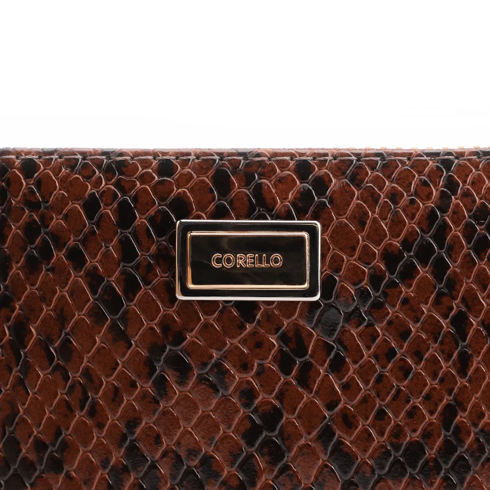 Bolsa Pequena Alt Python Marrom /Couro Marrom - imagem 5