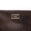 Bolsa Pequena Alt Python Marrom Escuro /Couro Marrom Escuro - imagem 5