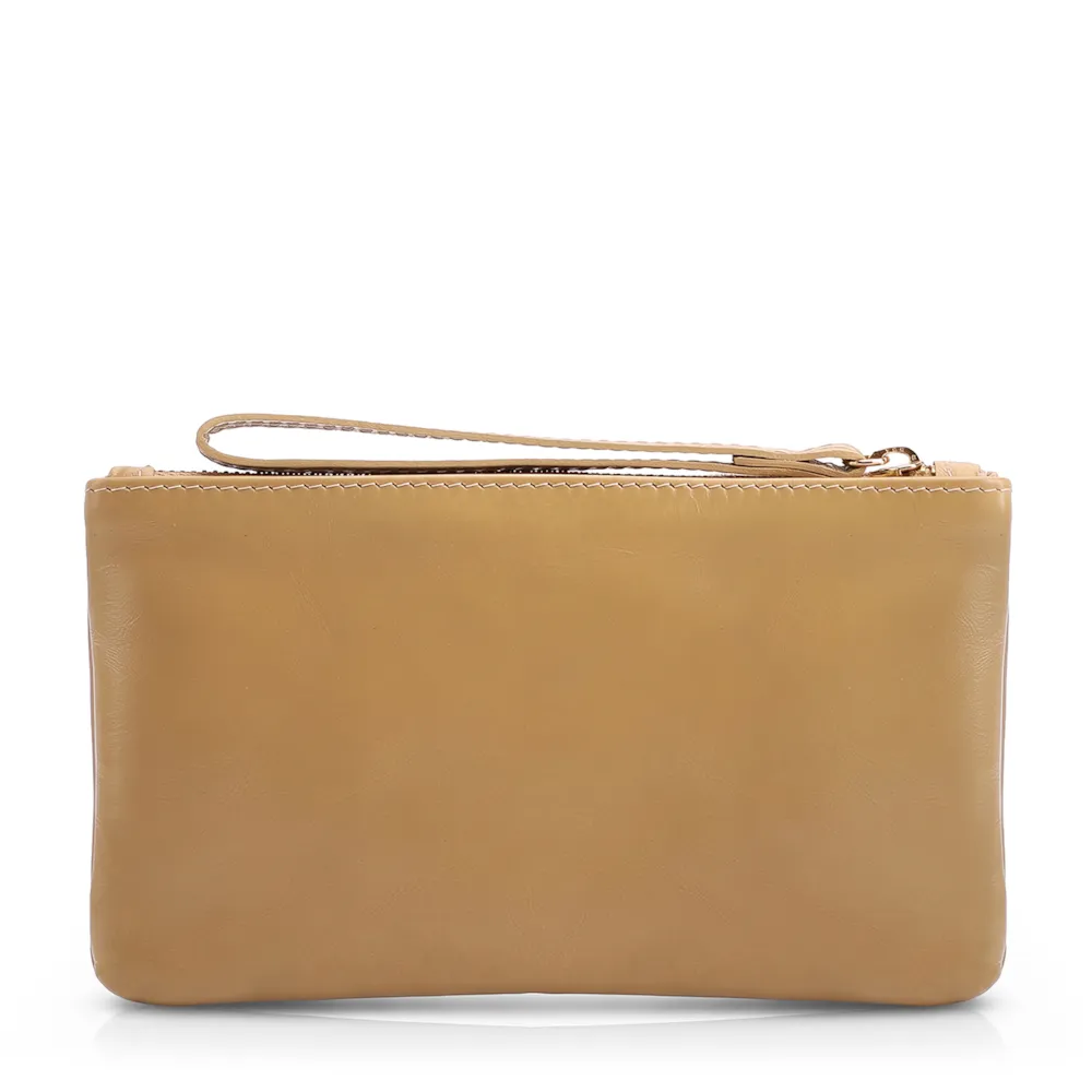 Bolsa Pequena Bege Couro Tag - imagem 3