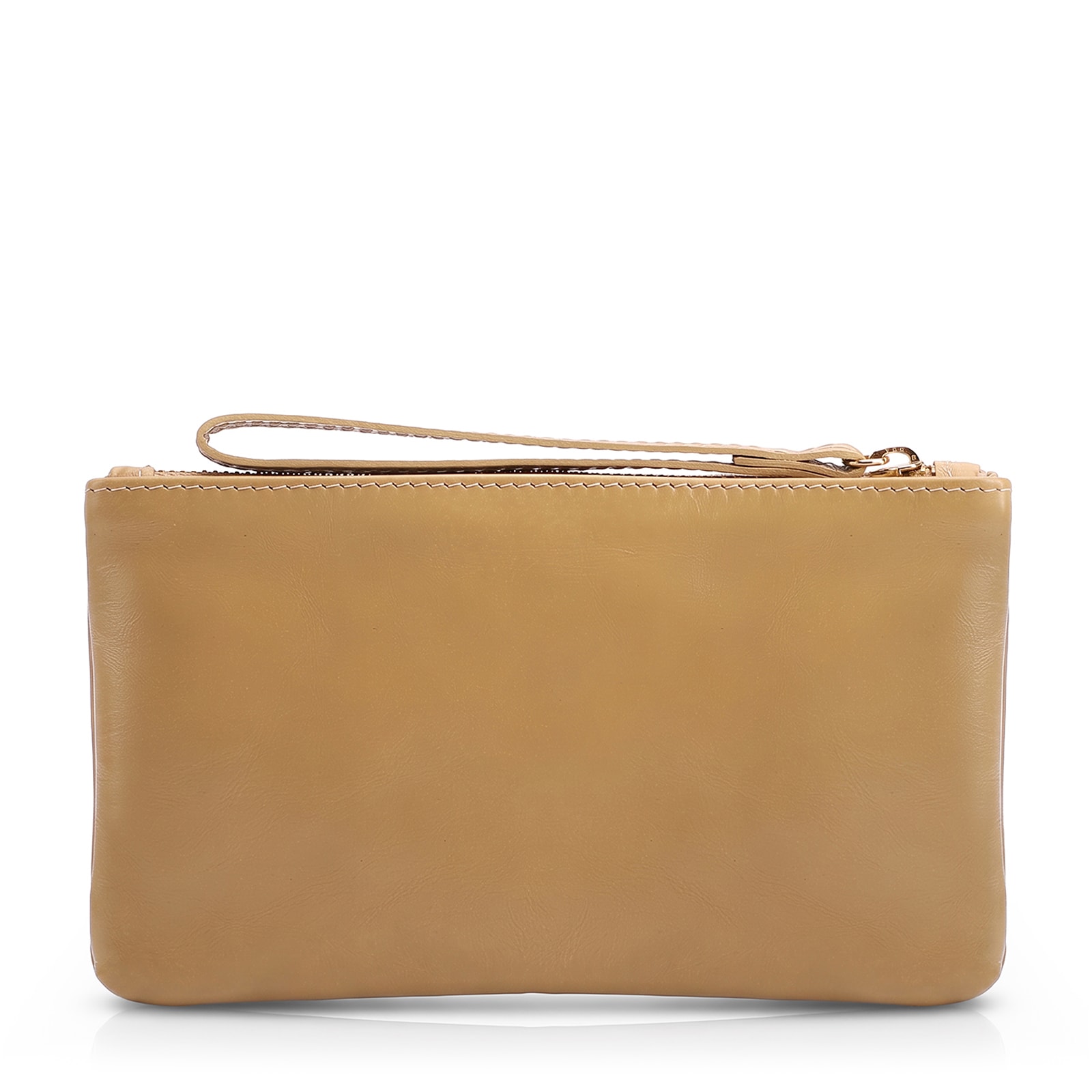 Bolsa Pequena Bege Couro Tag