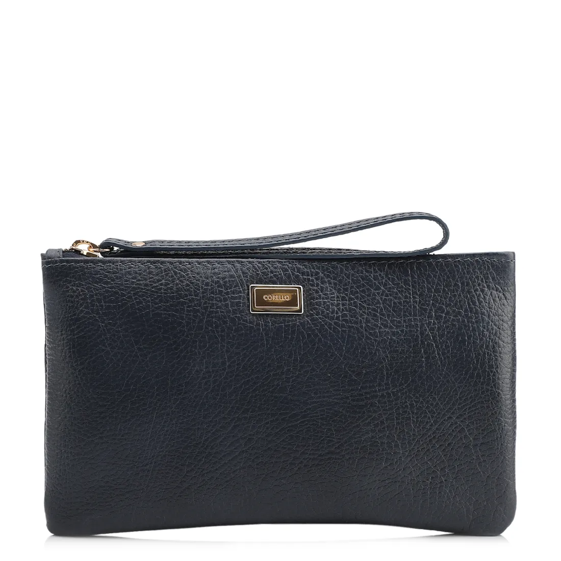 Bolsa Pequena Couro Antique Azul