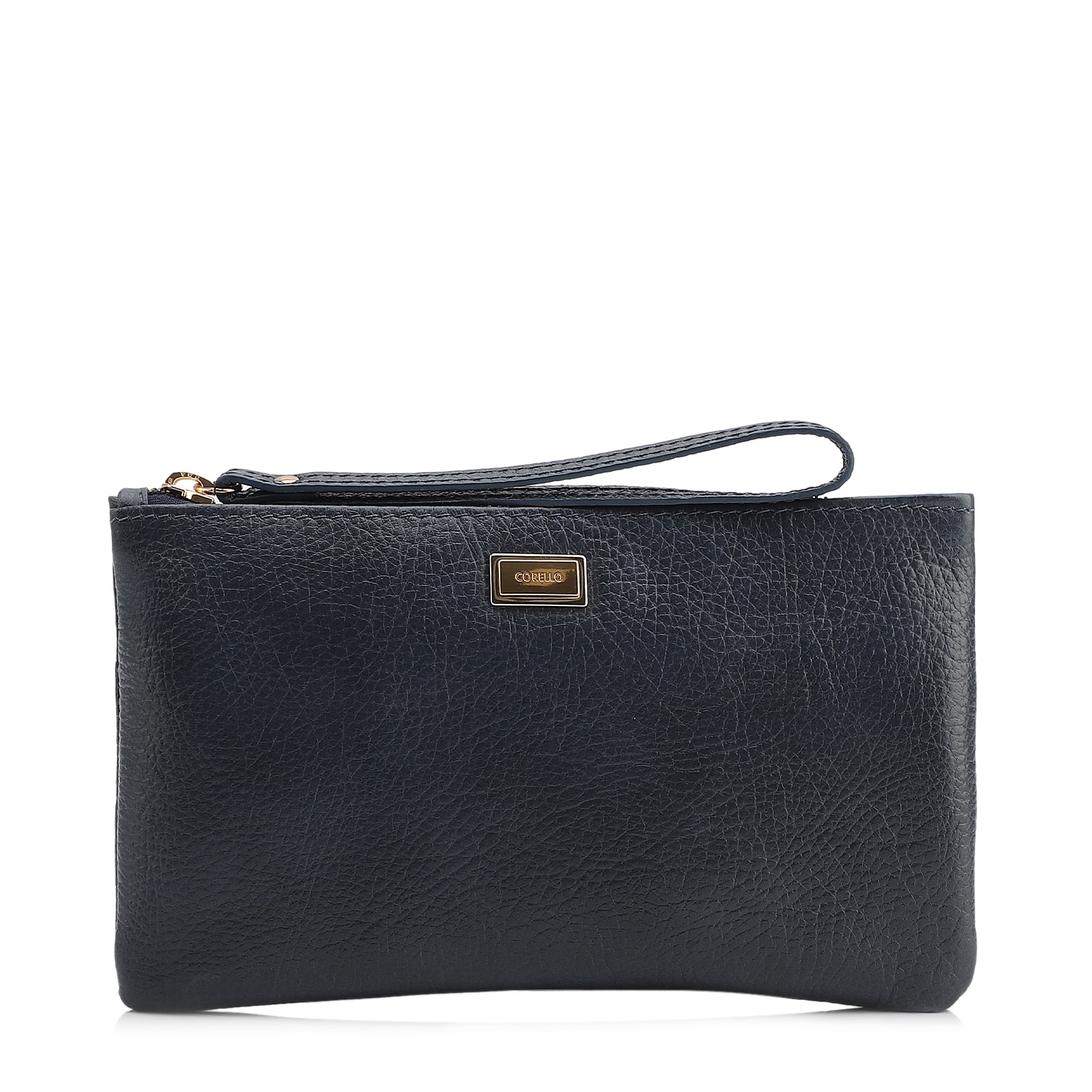 Bolsa Pequena Couro Antique Azul