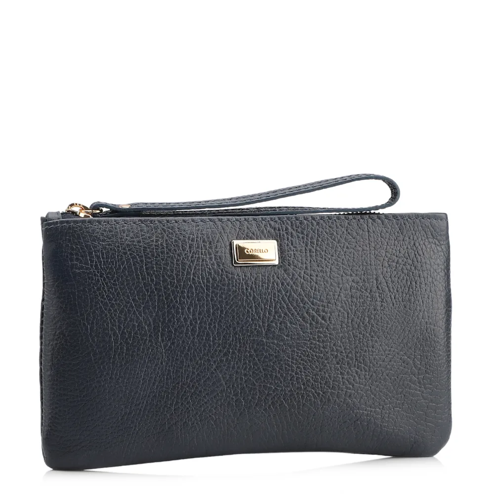 Bolsa Pequena Couro Antique Azul - imagem 2