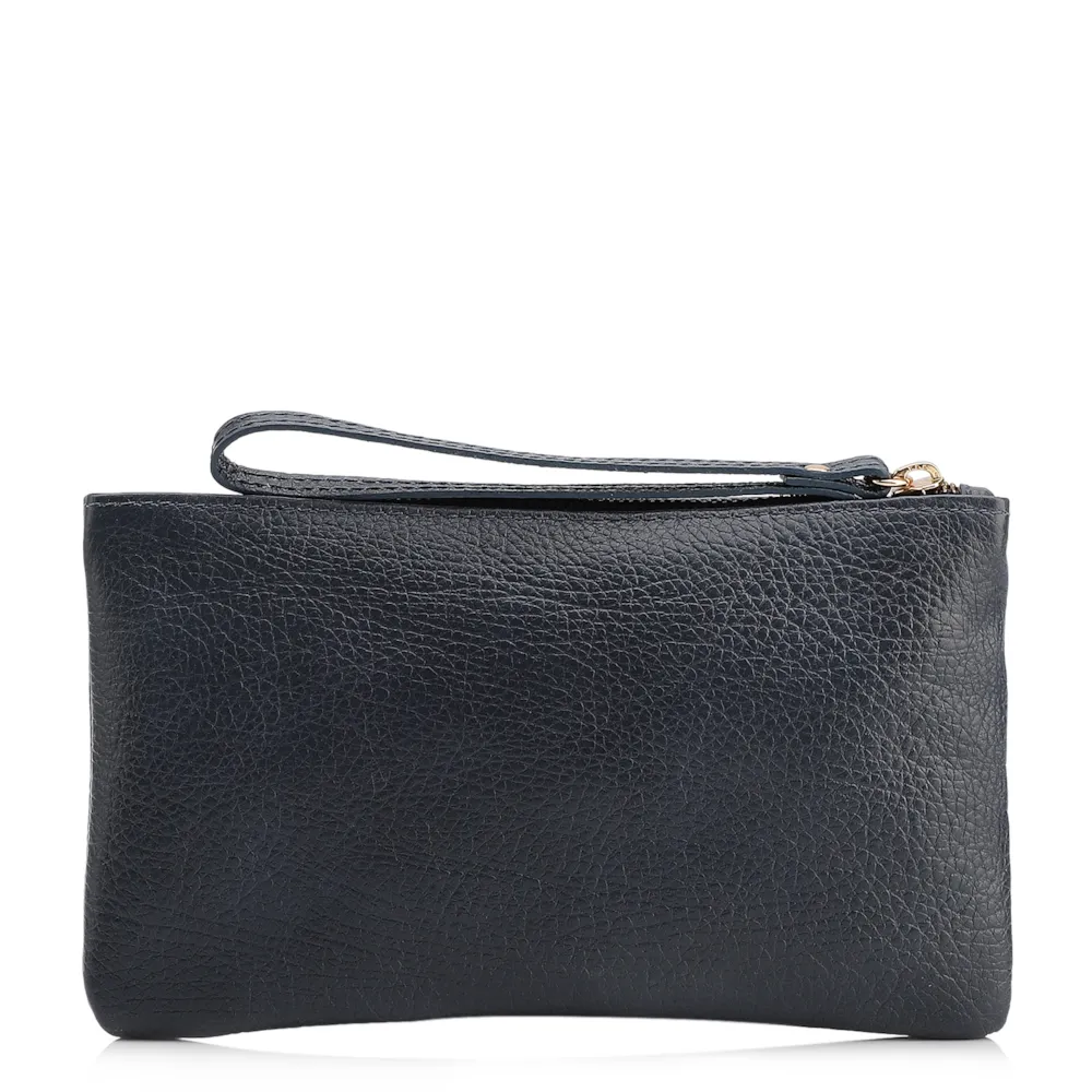 Bolsa Pequena Couro Antique Azul - imagem 3