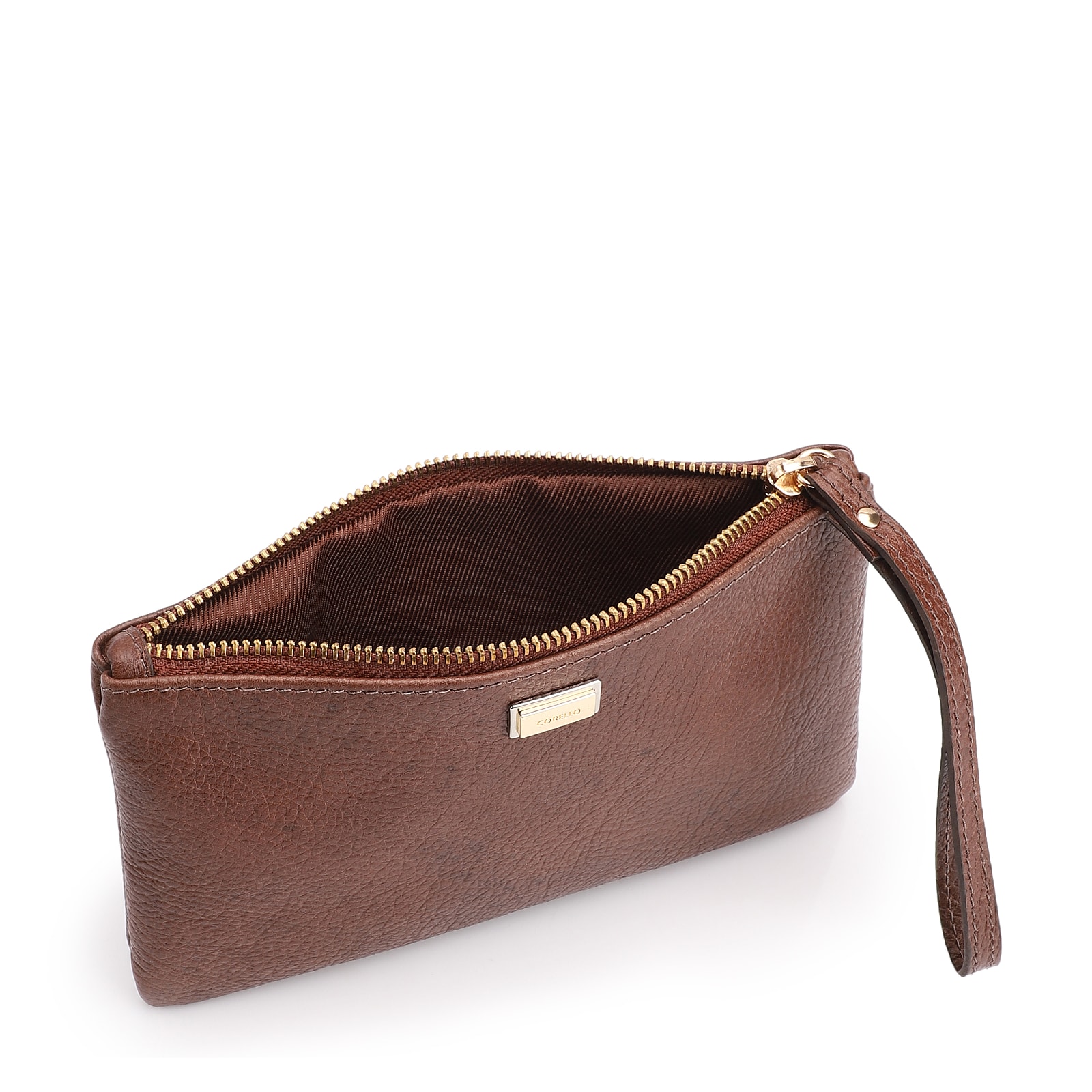 Bolsa Pequena Couro Antique Marrom