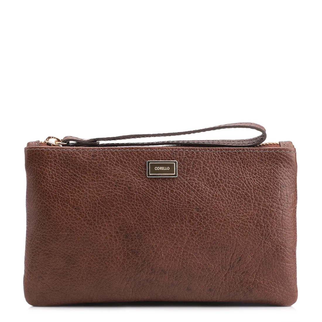 Bolsa Pequena Couro Antique Marrom