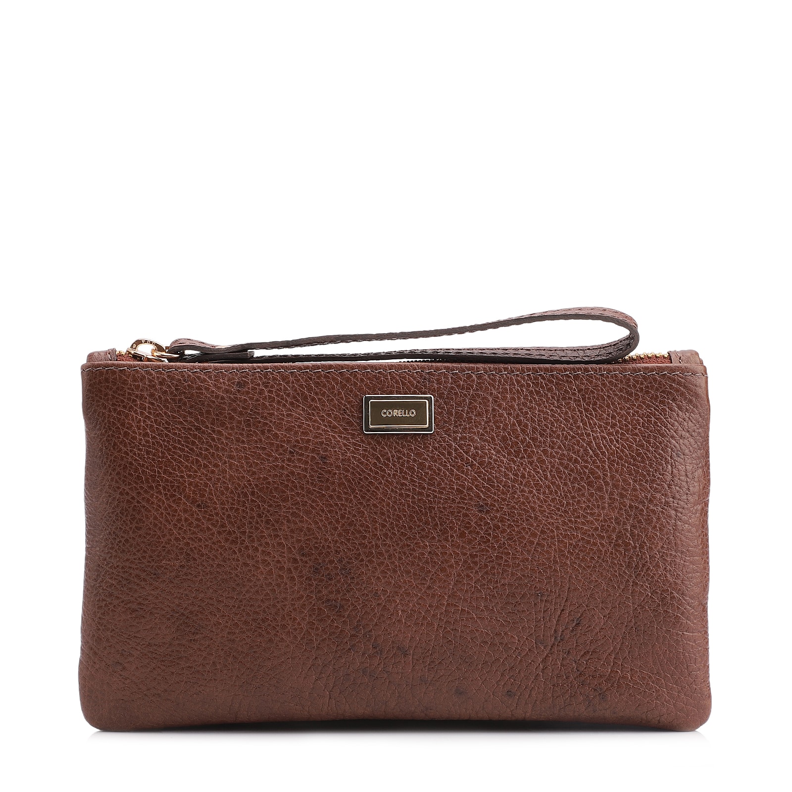 Bolsa Pequena Couro Antique Marrom