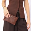 Bolsa Pequena Couro Antique Marrom - imagem 2