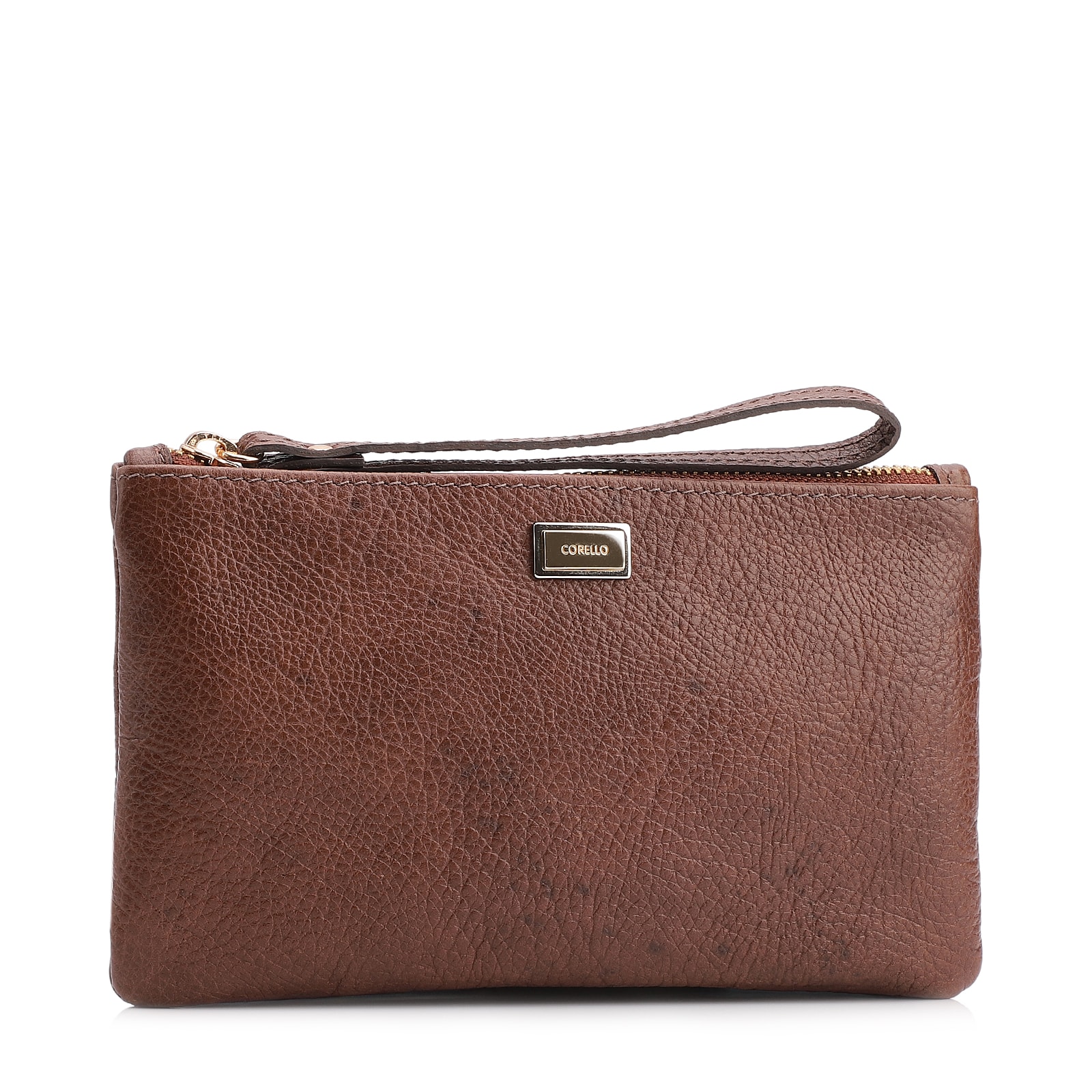 Bolsa Pequena Couro Antique Marrom