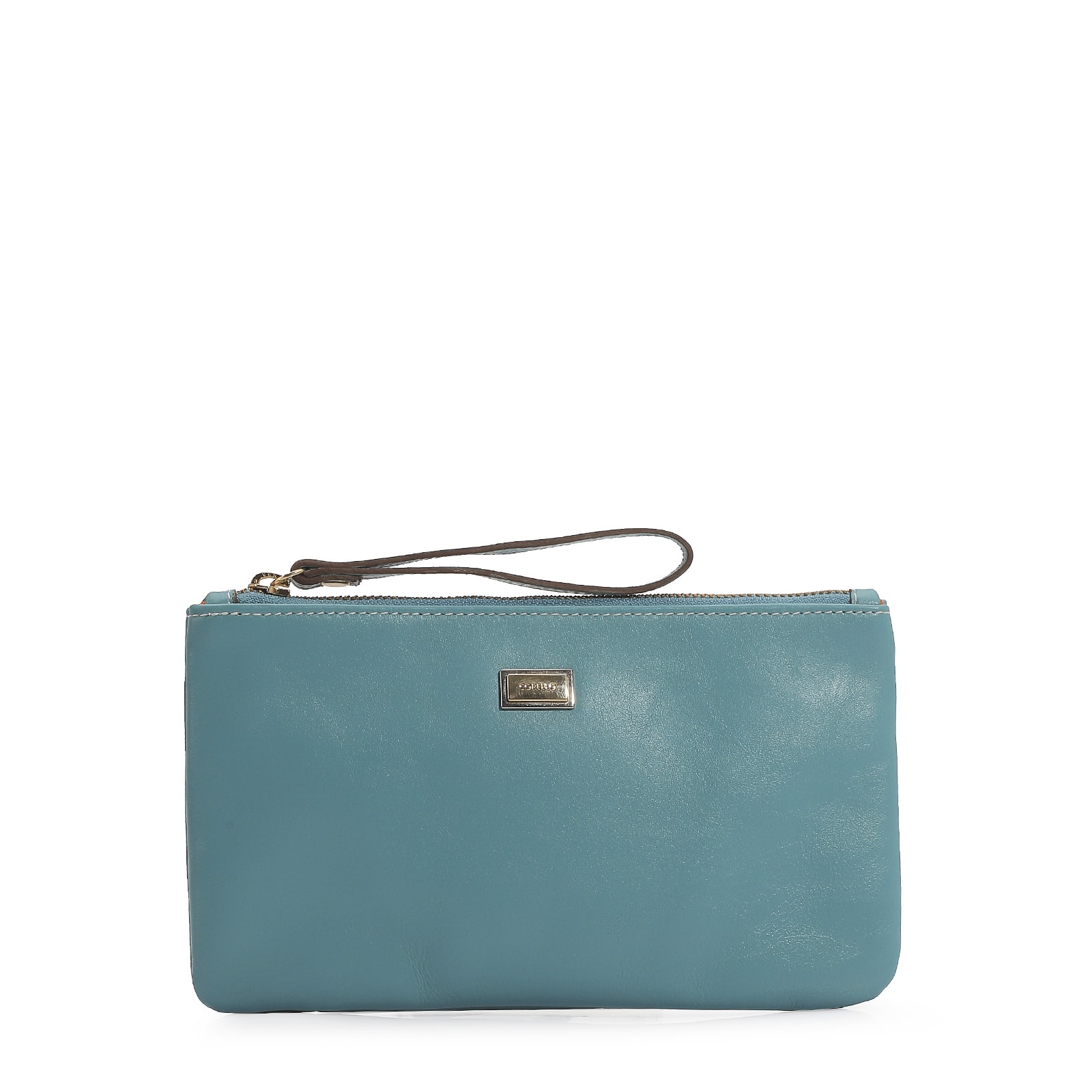 Bolsa Pequena Couro Azul