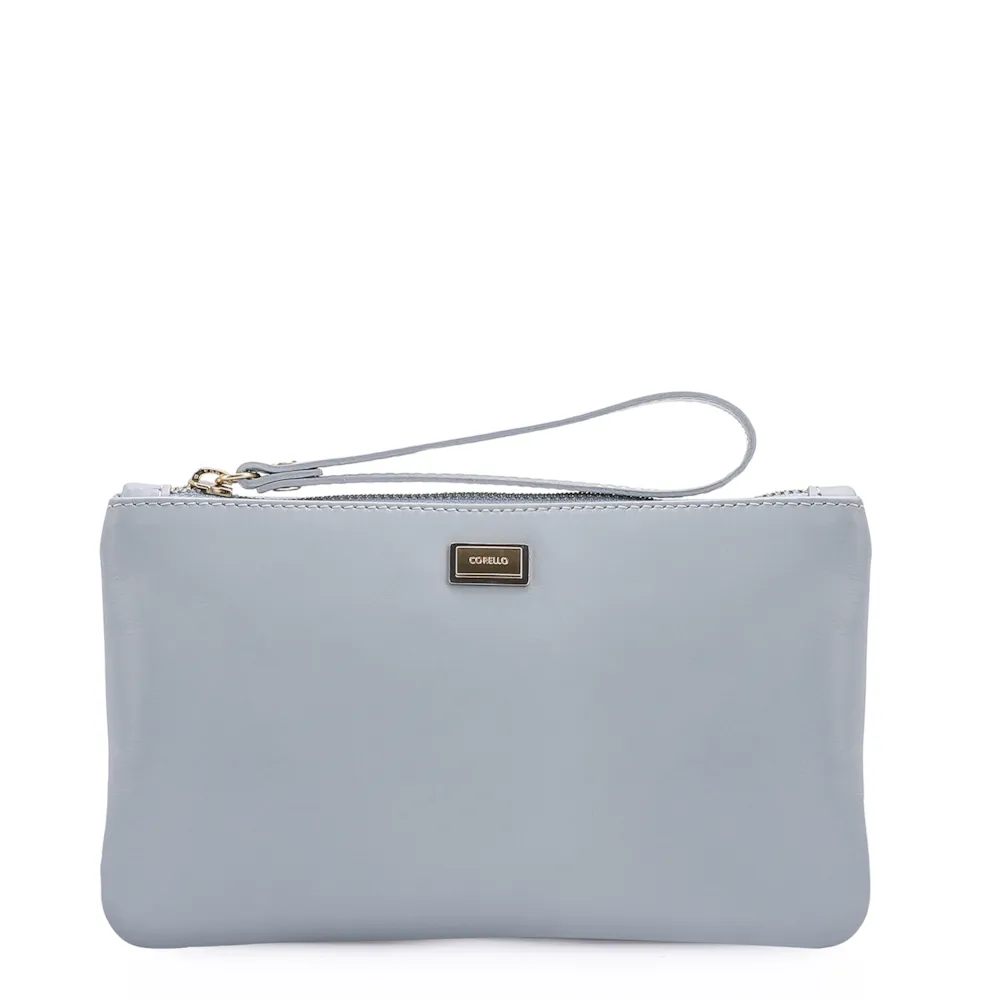 Bolsa Pequena Couro Azul