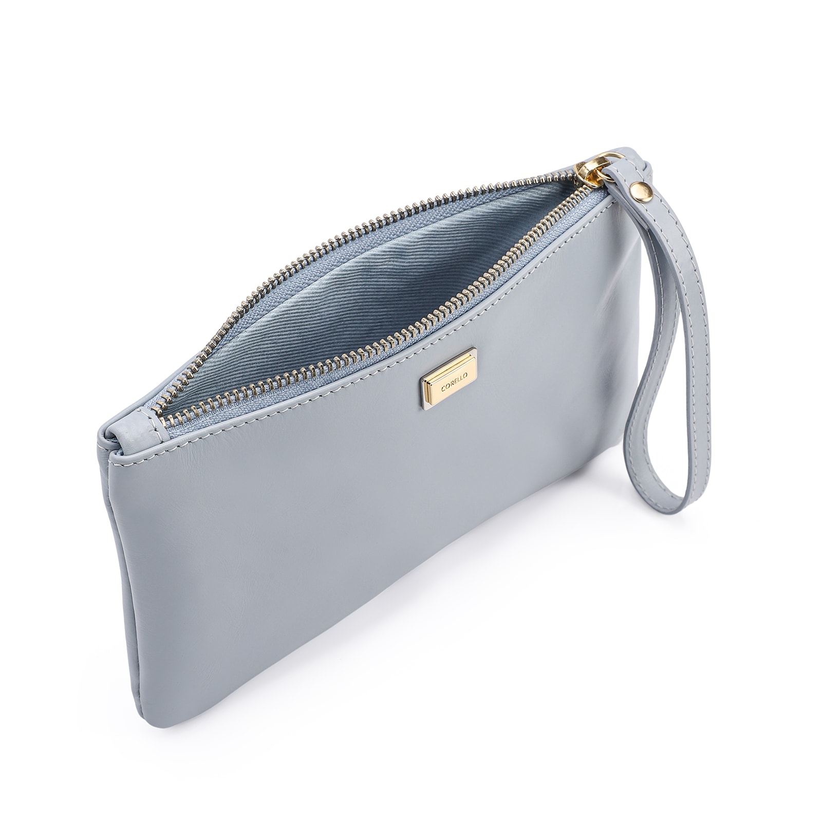 Bolsa Pequena Couro Azul