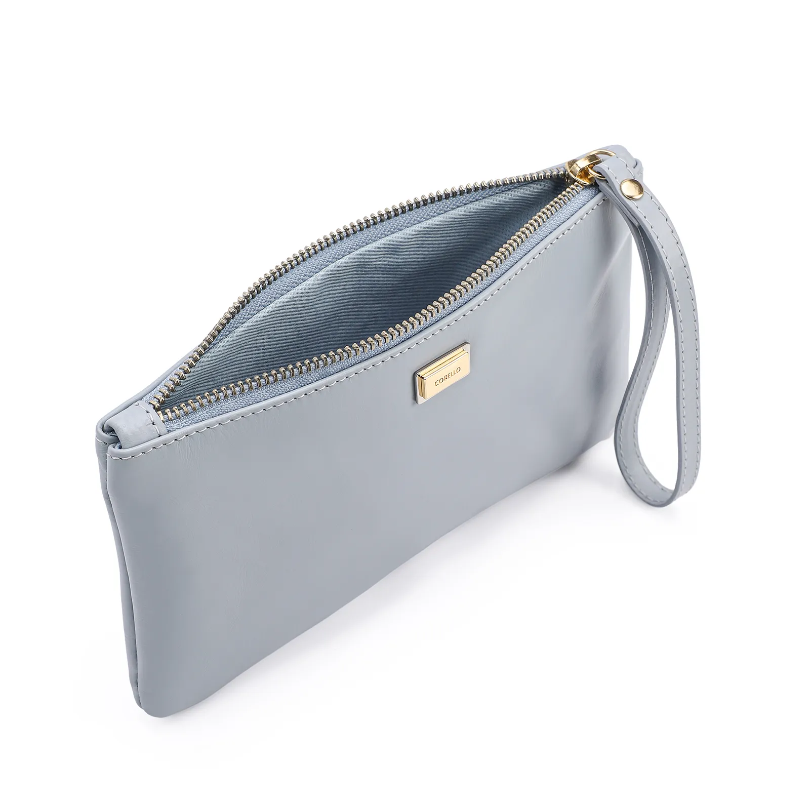 Bolsa Pequena Couro Azul