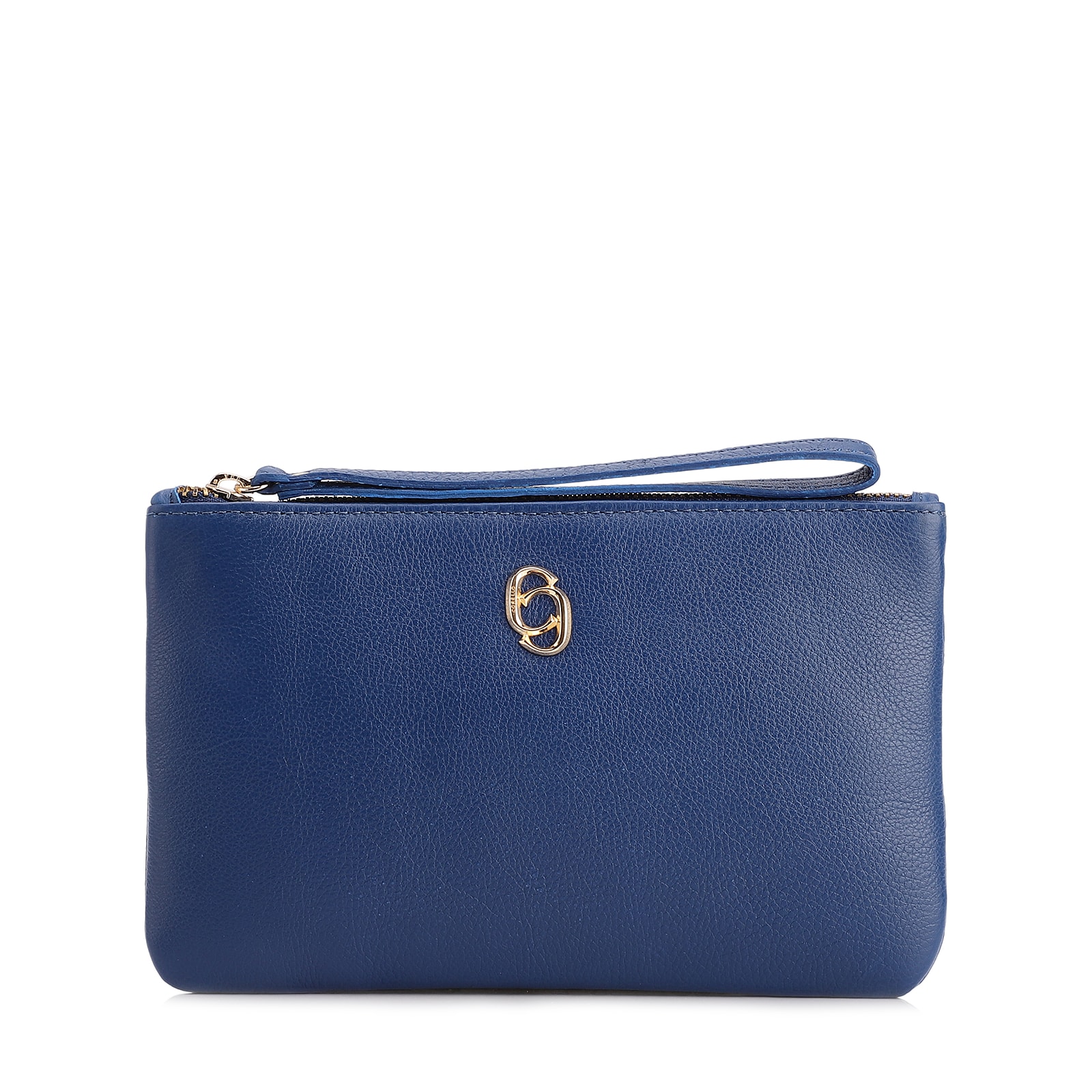 Bolsa Pequena Couro Azul