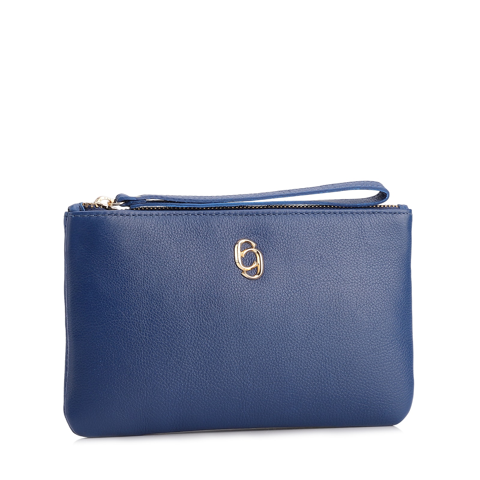 Bolsa Pequena Couro Azul