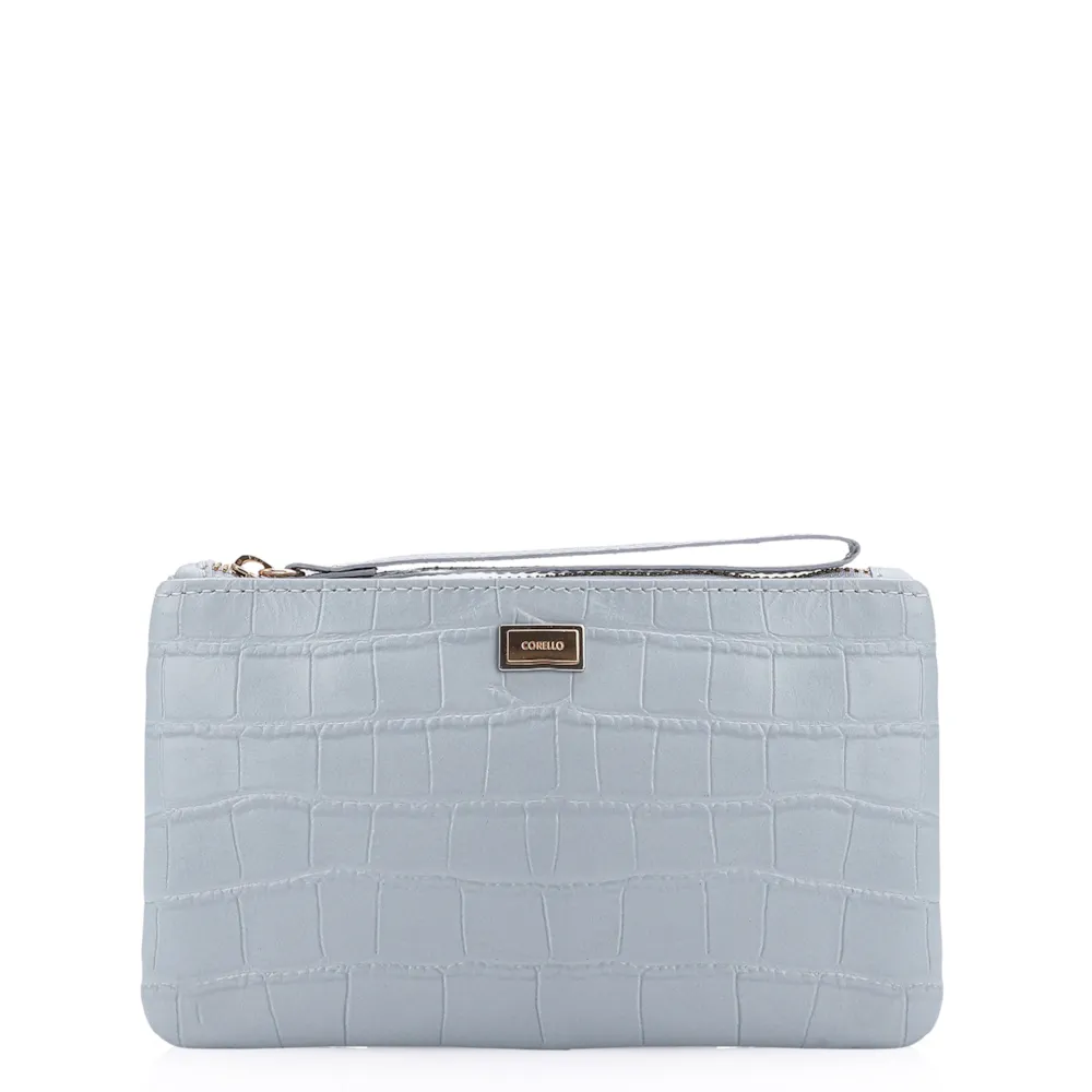 Bolsa Pequena Couro Azul