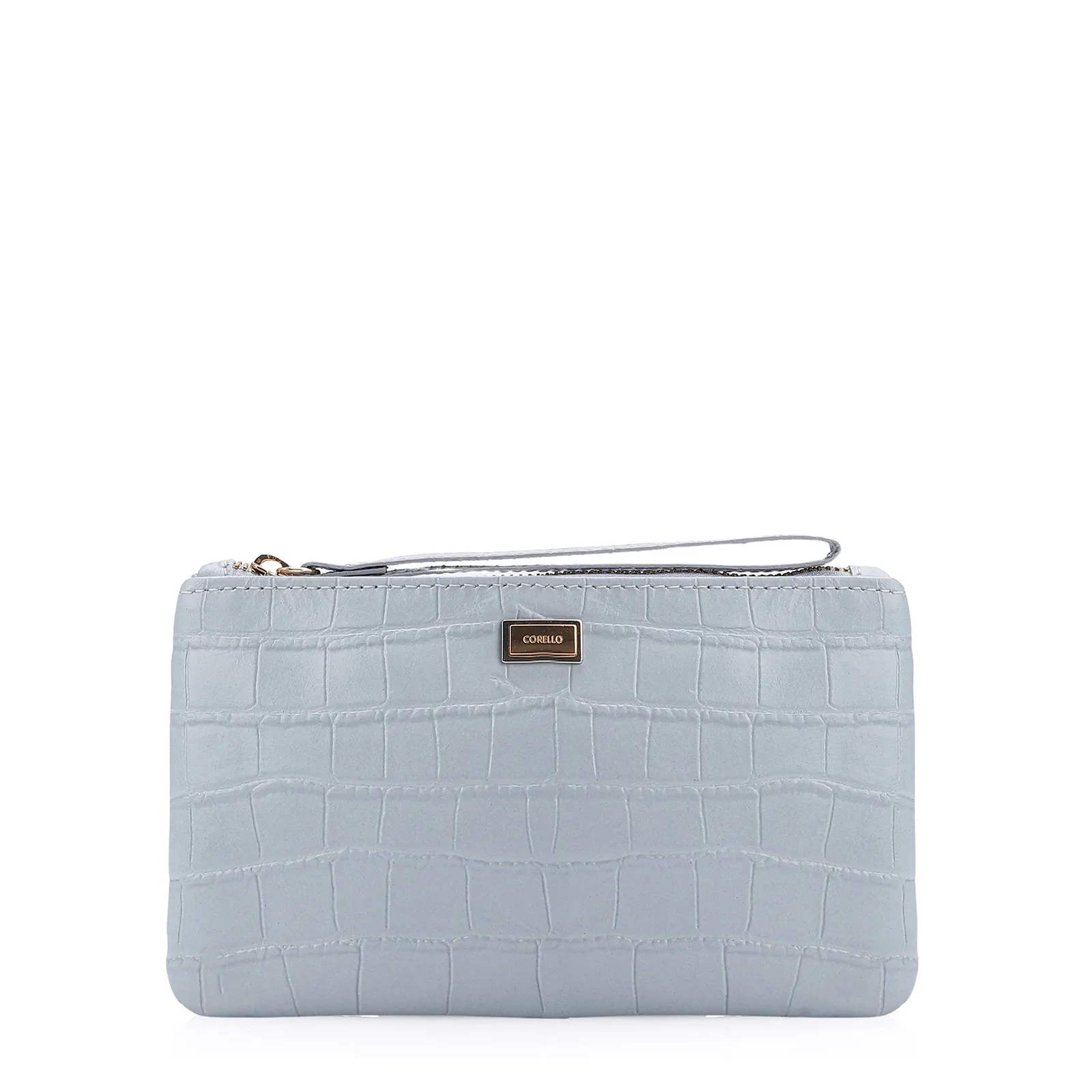 Bolsa Pequena Couro Azul