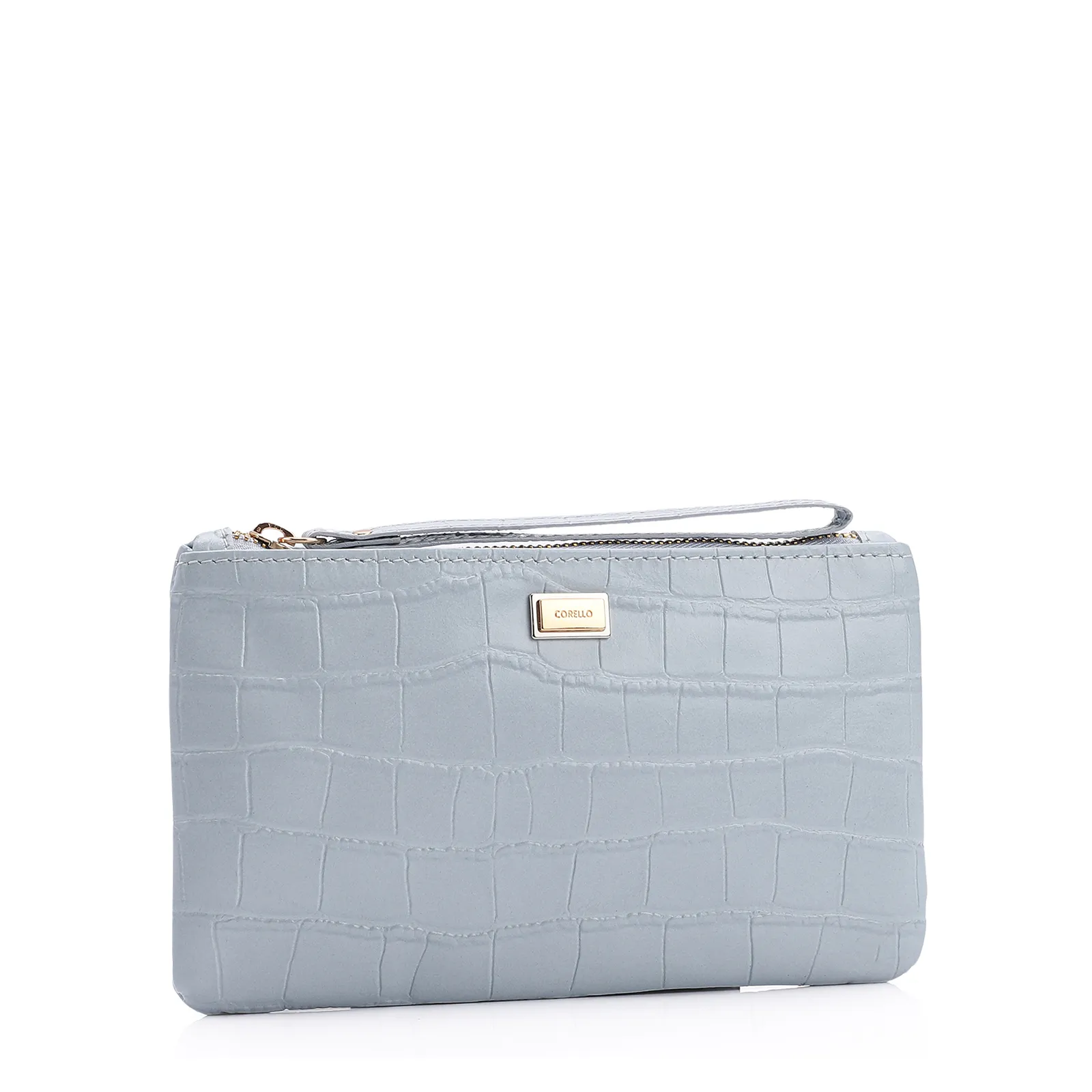 Bolsa Pequena Couro Azul