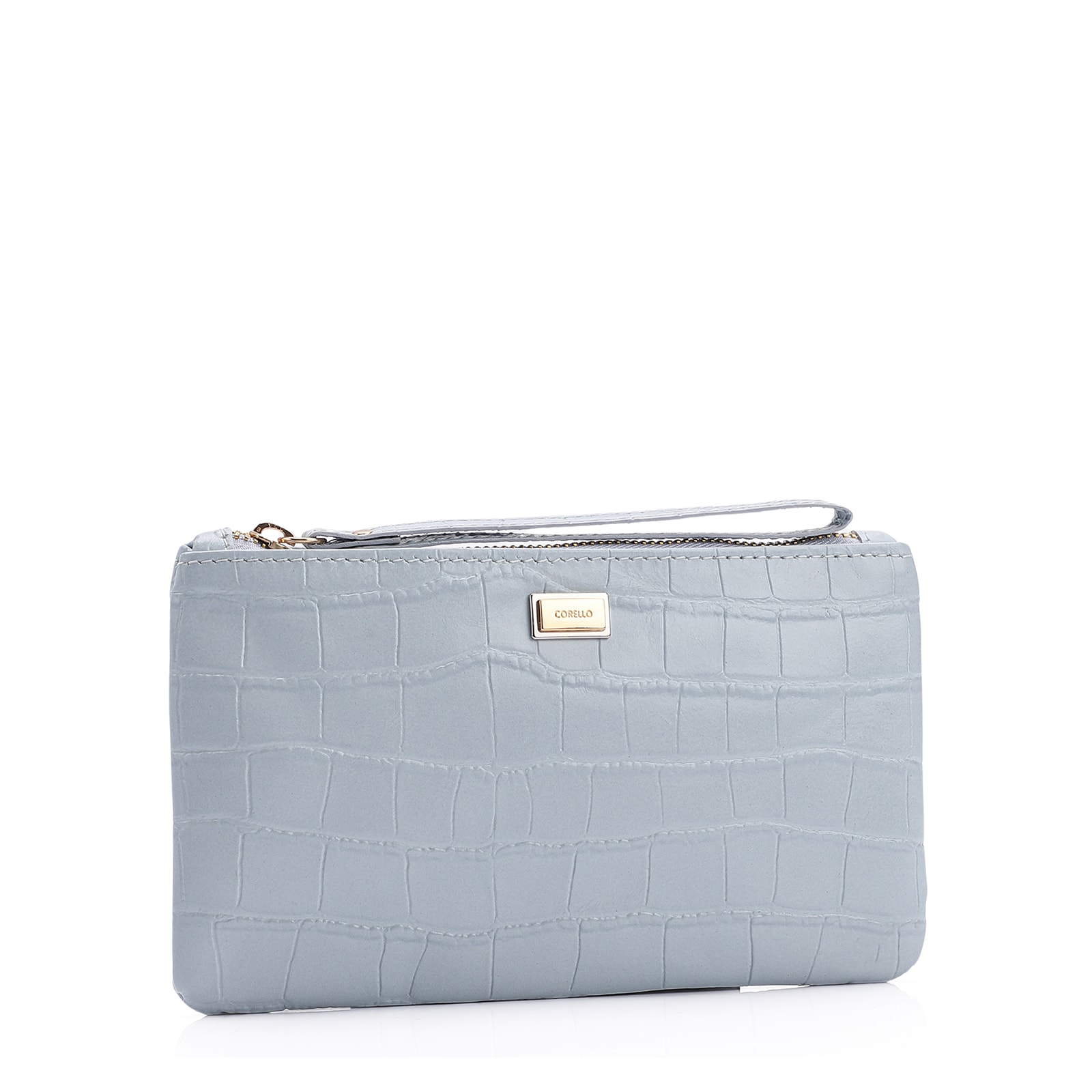 Bolsa Pequena Couro Azul