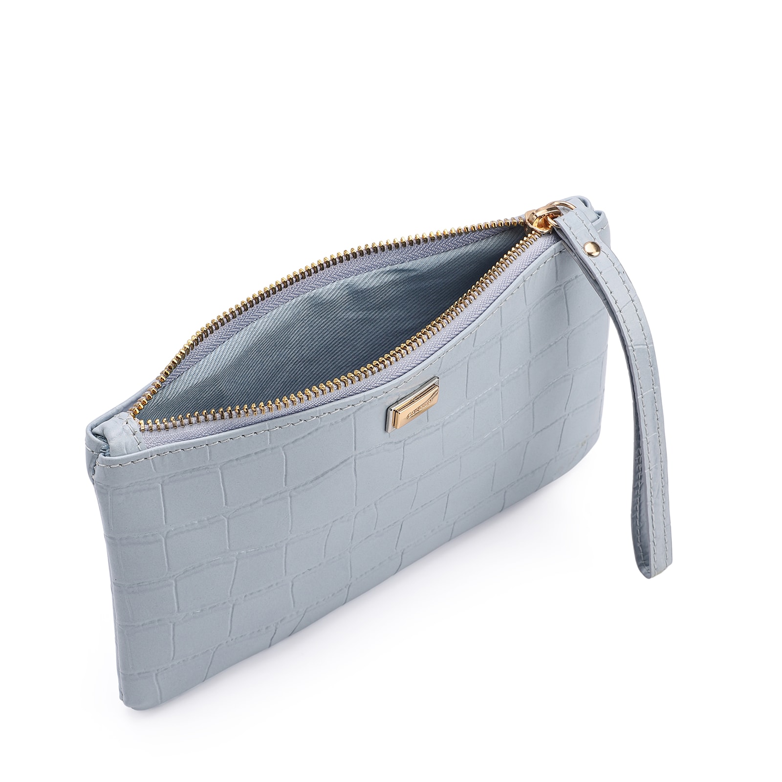 Bolsa Pequena Couro Azul