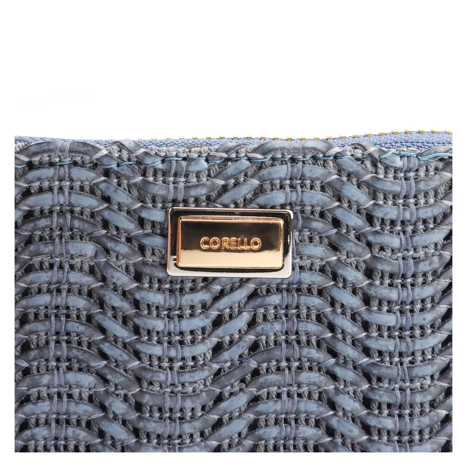 Bolsa Pequena Couro Azul