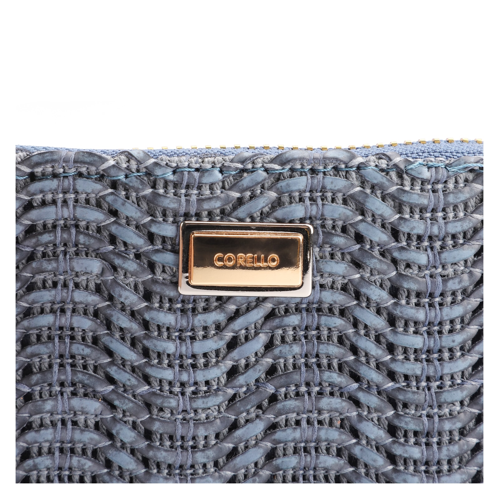 Bolsa Pequena Couro Azul