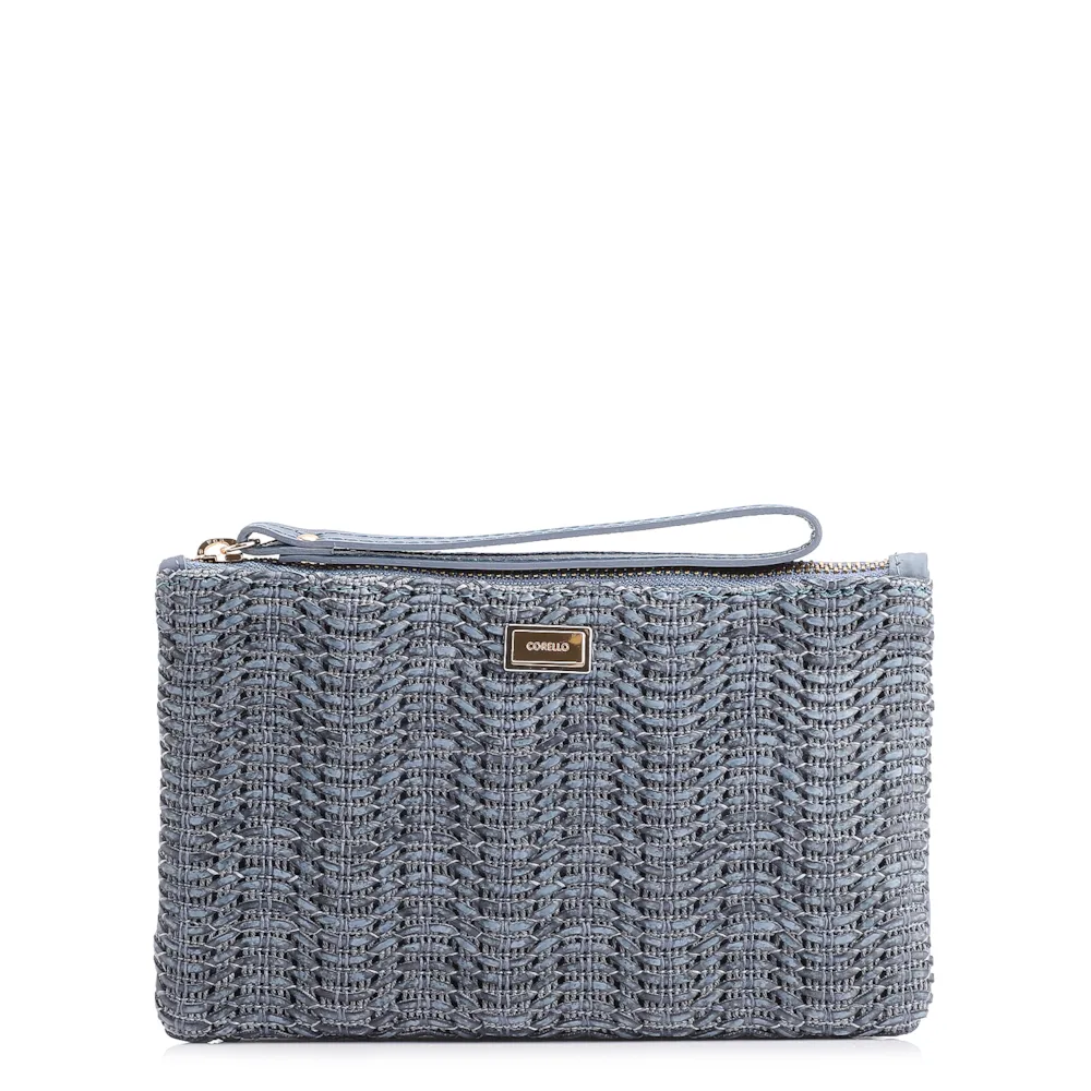 Bolsa Pequena Couro Azul