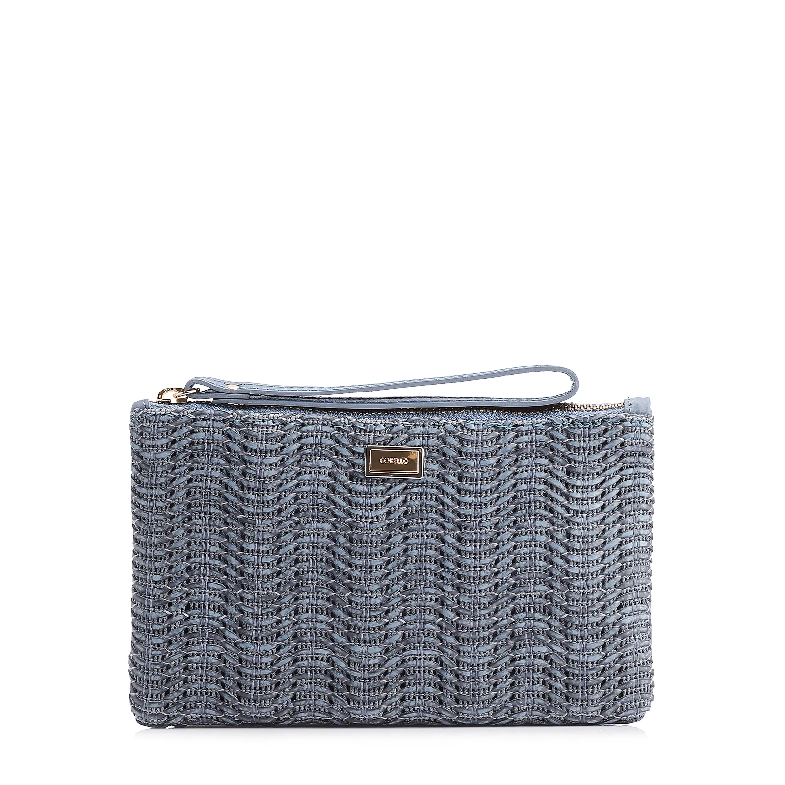 Bolsa Pequena Couro Azul