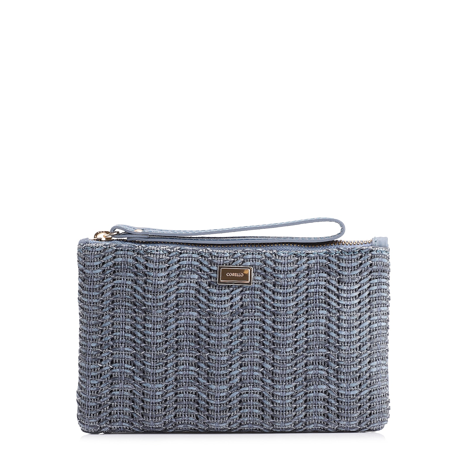 Bolsa Pequena Couro Azul