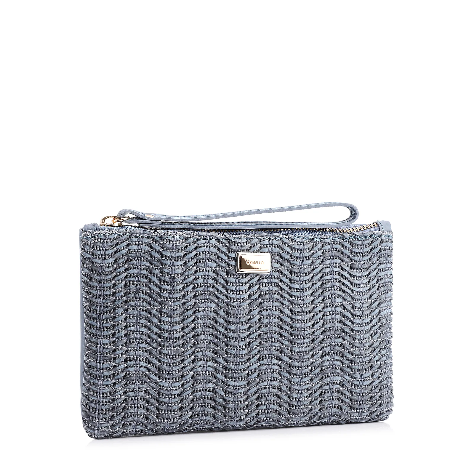 Bolsa Pequena Couro Azul