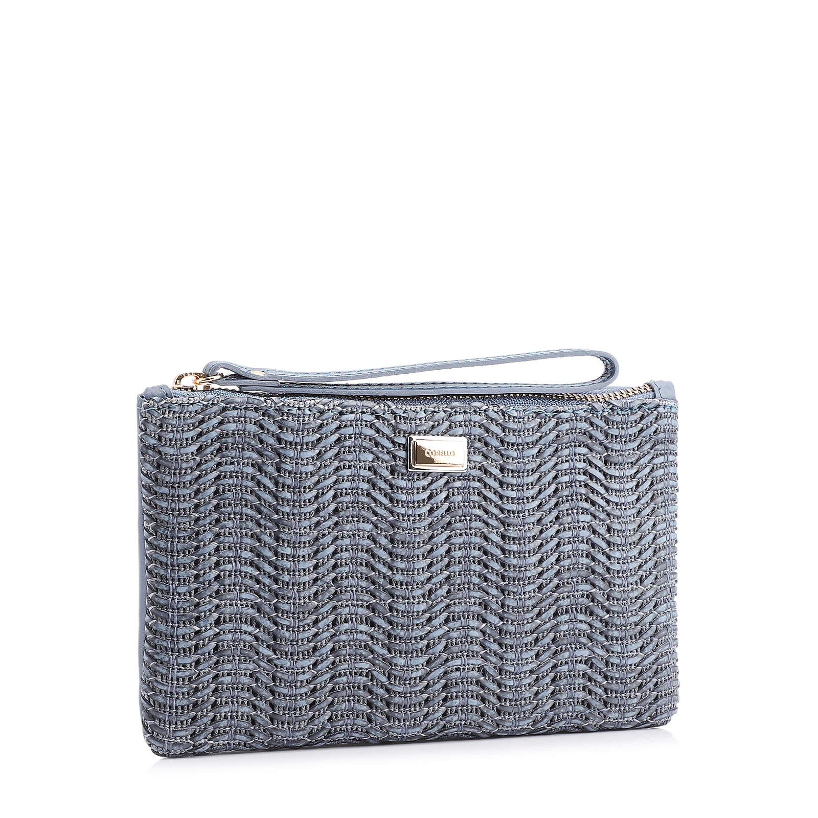 Bolsa Pequena Couro Azul