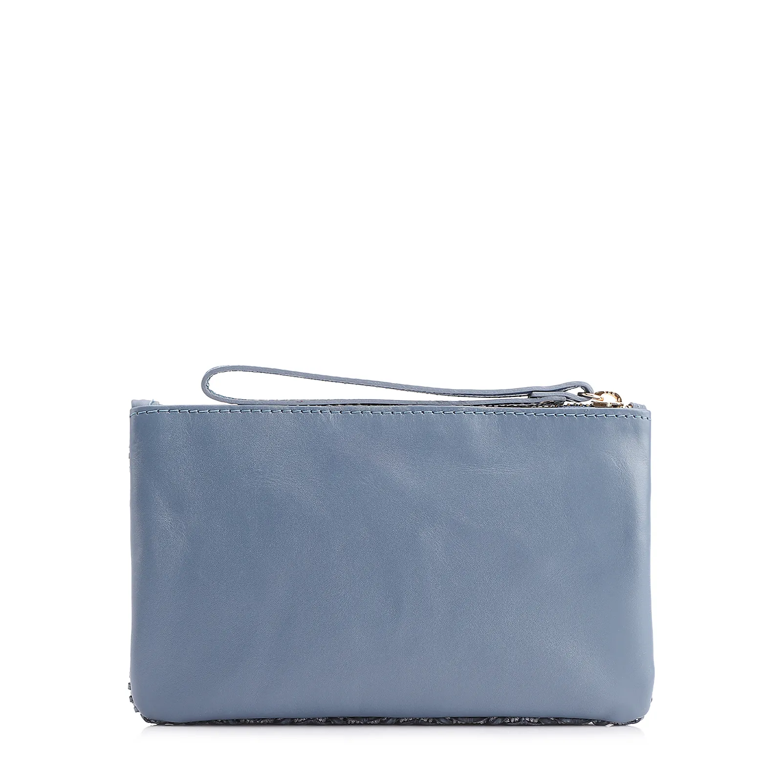 Bolsa Pequena Couro Azul