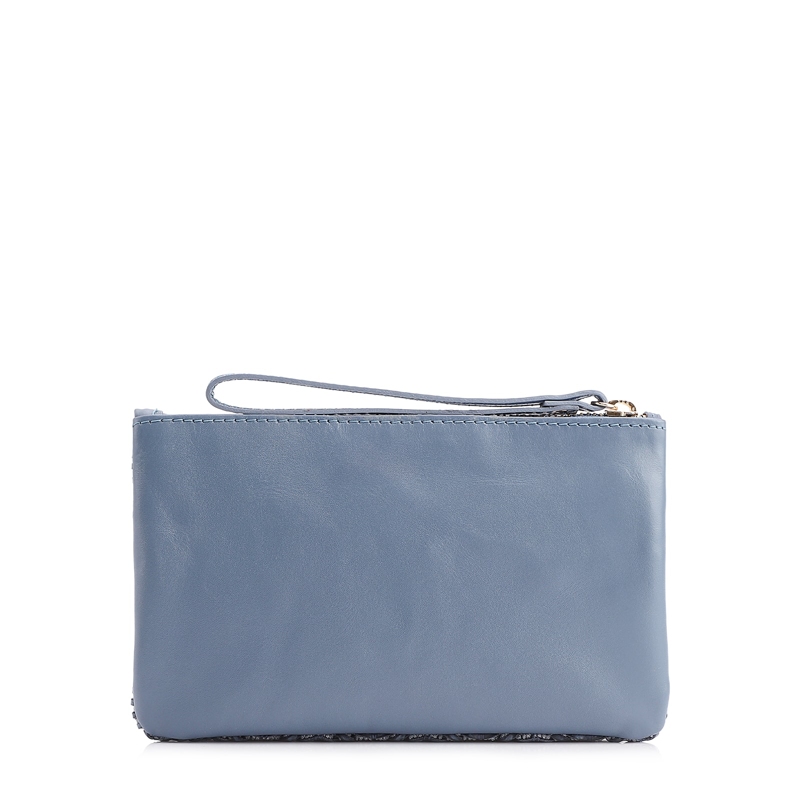 Bolsa Pequena Couro Azul