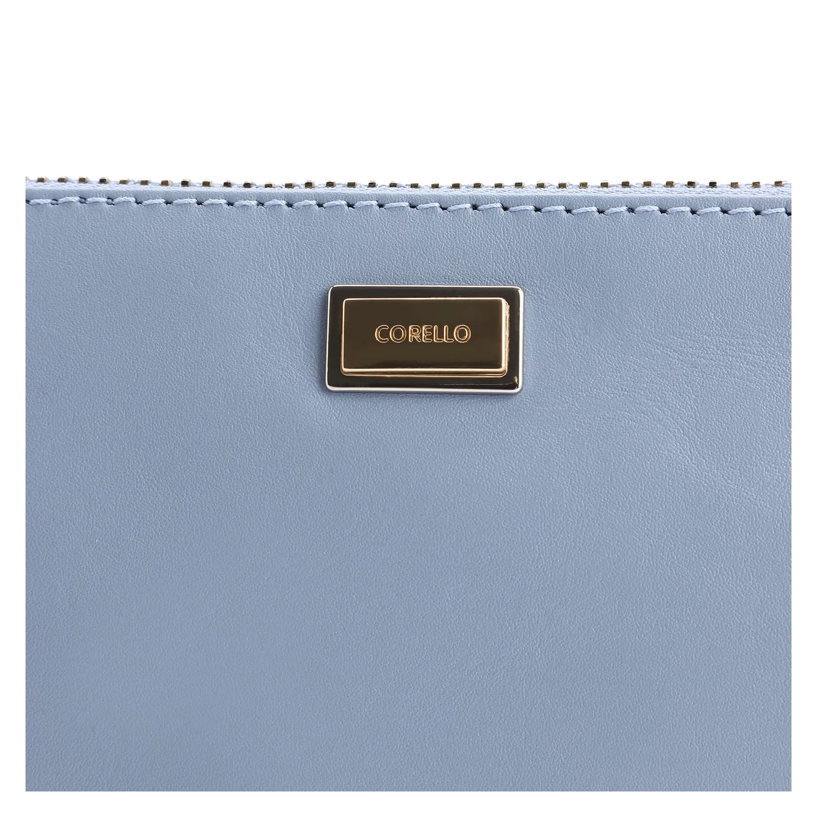 Bolsa Pequena Couro Azul Claro