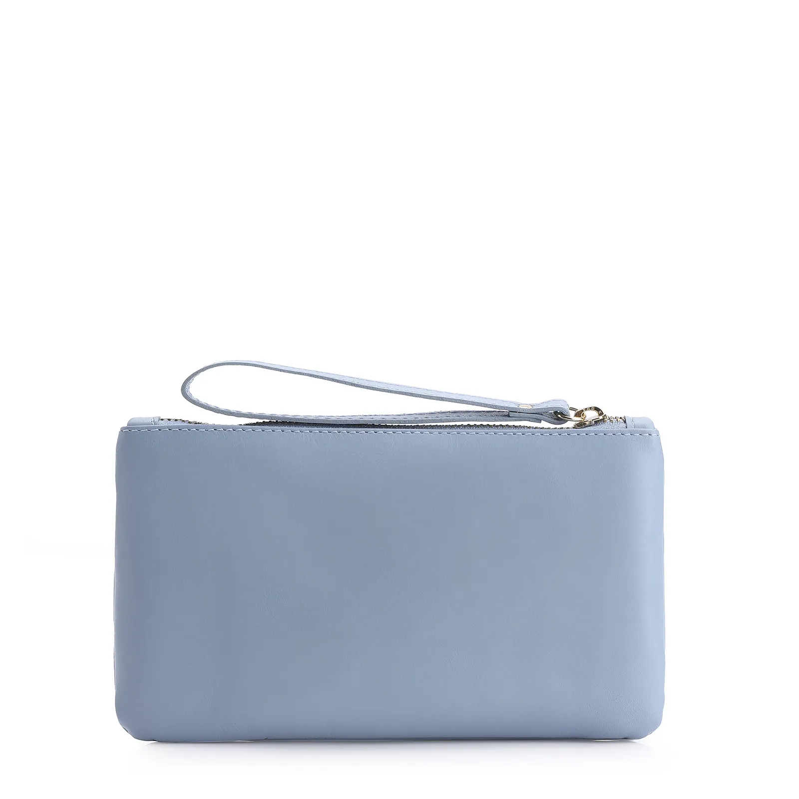 Bolsa Pequena Couro Azul Claro