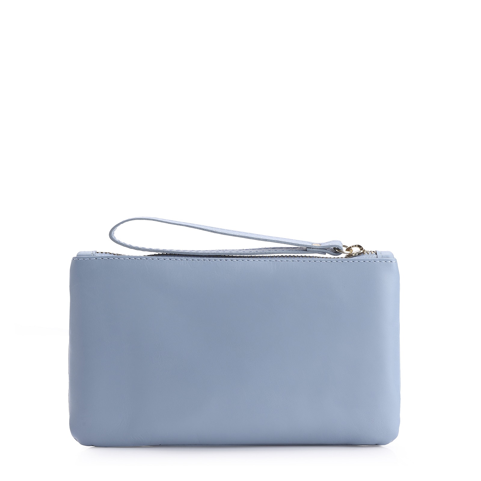 Bolsa Pequena Couro Azul Claro
