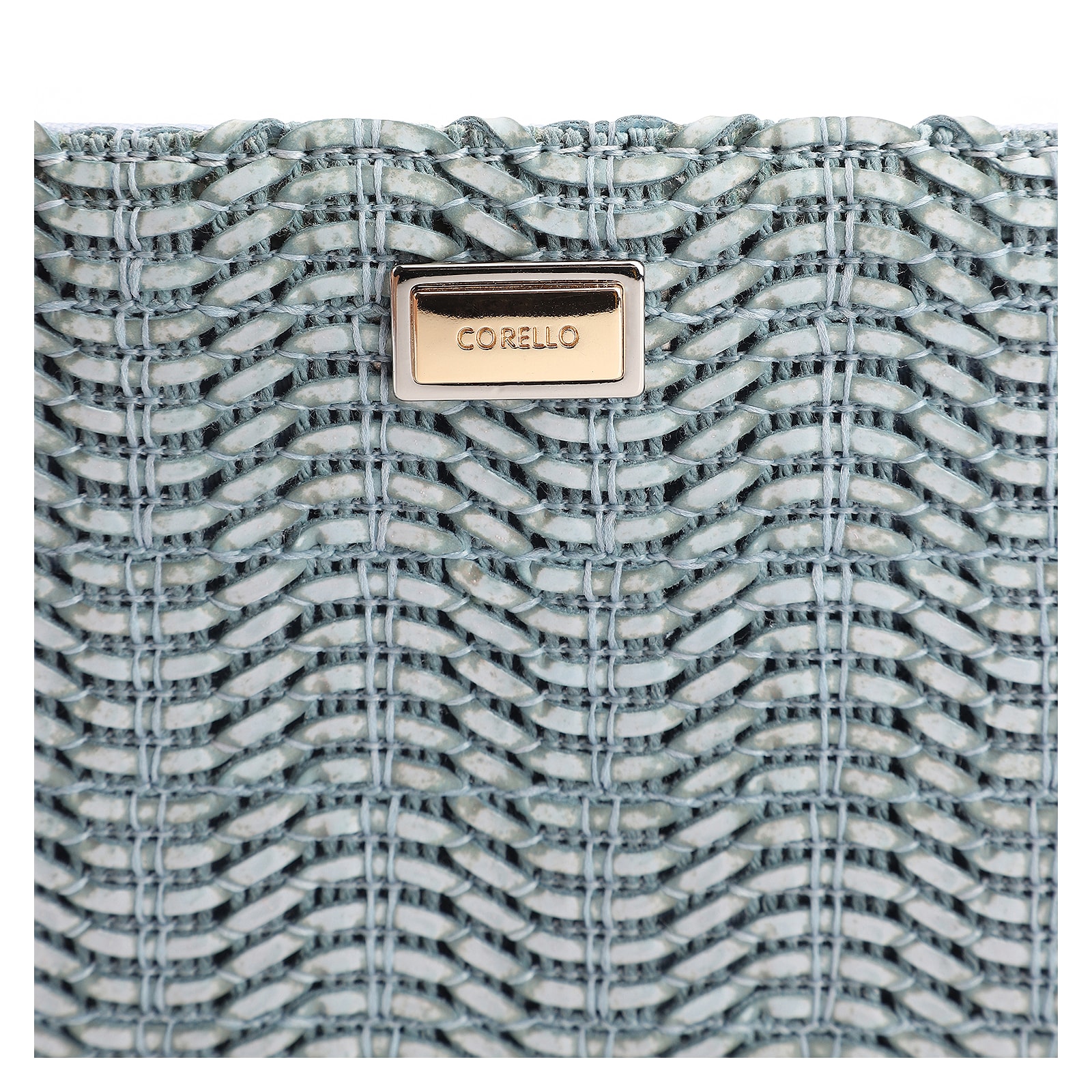 Bolsa Pequena Couro Azul Claro