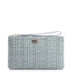 Bolsa Pequena Couro Azul Claro - imagem 1